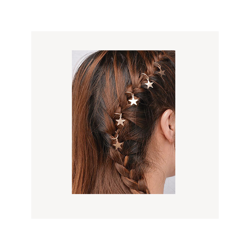 Bifull Dekorative Ringe mit Sternen für das Haar