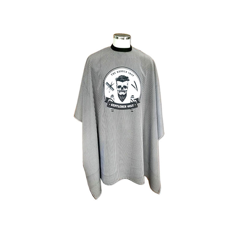 Bifull Barbier Skull Cape Streifen mit Totenkopf-Design 1,50x1,50m