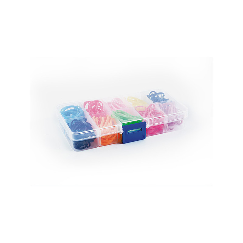 Bifull Kasten Gummibänder Farben Mini Lastis