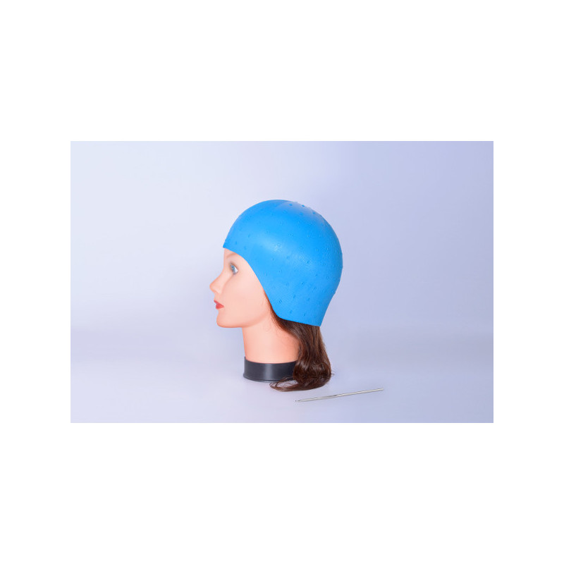 Bifull Mütze Strähnen Silikon Blau