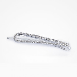 Bifull dekorierte Haarspangen Diamonds Drop Silber
