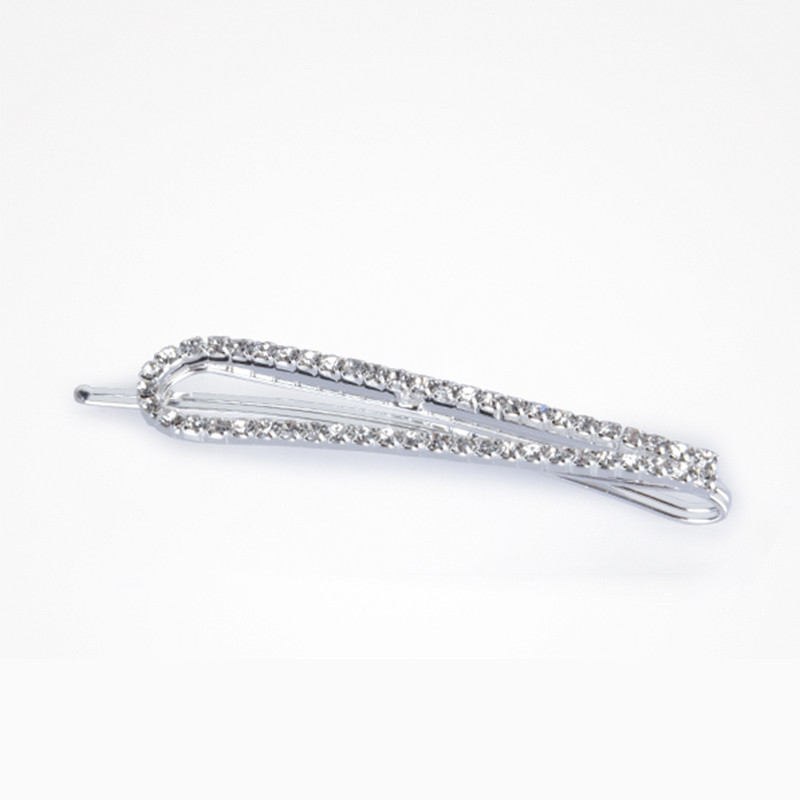 Bifull dekorierte Haarspangen Diamonds Drop Silber