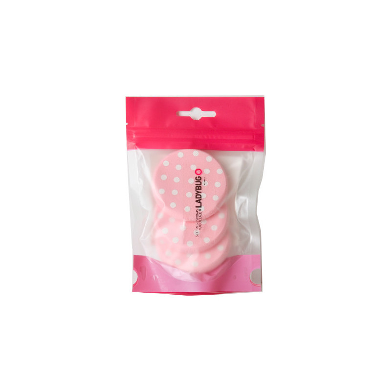 Bifull Marienkäfer Set 3 Make-up Schwämme 6cm