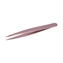 Bifull Pink Bronze Ergonomische Pinzette Feine Spitze 9,5cm