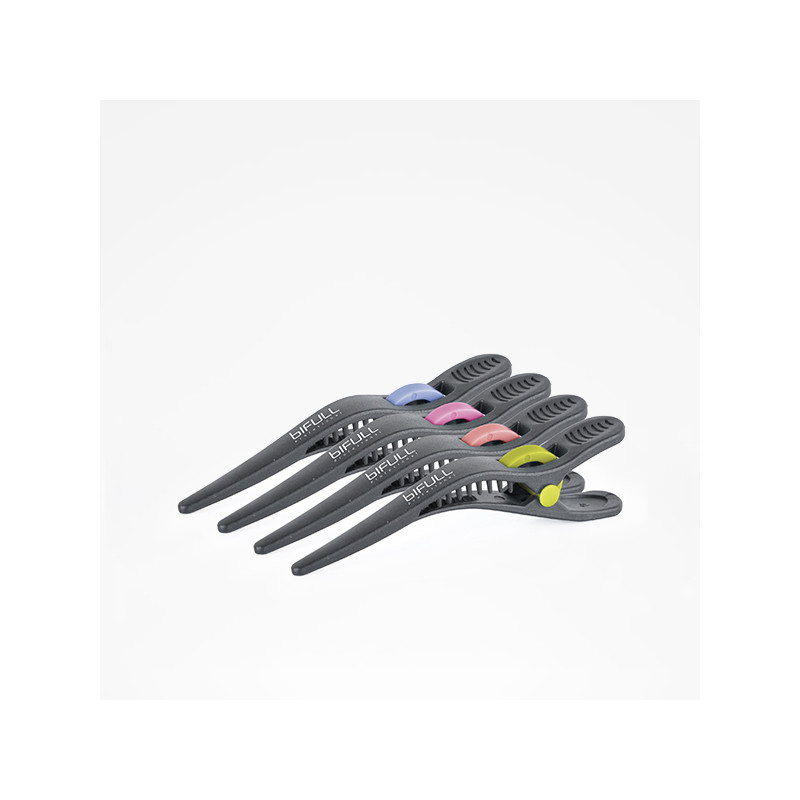 Bifull Trennzangen Schwarz mit Farbakzenten 14cm (Pack 4 Stück)