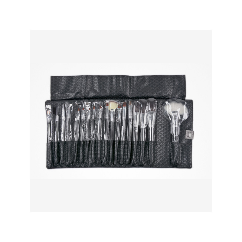 Bifull Set 18 Pinsel aus Leder Cleissy Schwarz