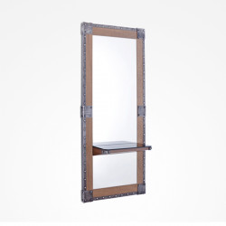 Bifull Quadratischer Schminktisch Holz und Metall Varys + Leja