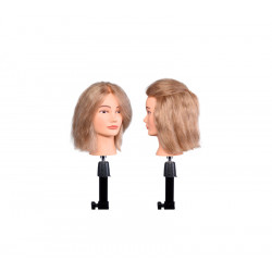 Bifull Kopf Schaufensterpuppe Hellblond 35-40cm 100% Echthaar Mädchen Hellblond 40