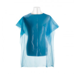 Bifull Einweg-Polyethylen-Cape 90x115cm Tella Blau