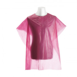 Bifull Einweg-Polyethylen-Cape 90x115cm Tella Pink