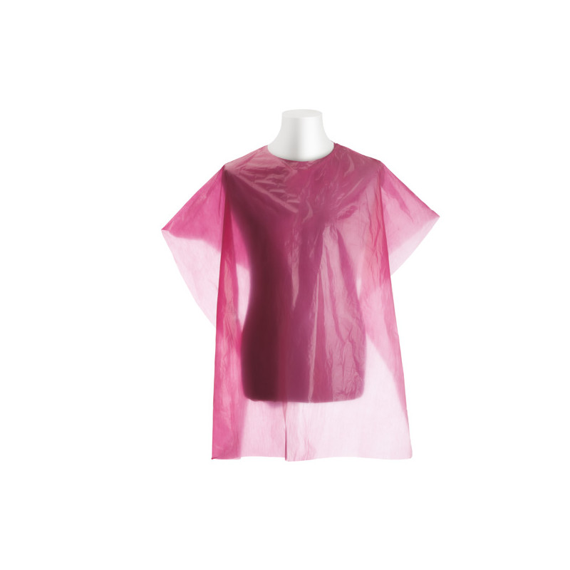 Bifull Einweg-Polyethylen-Cape 90x115cm Tella Pink