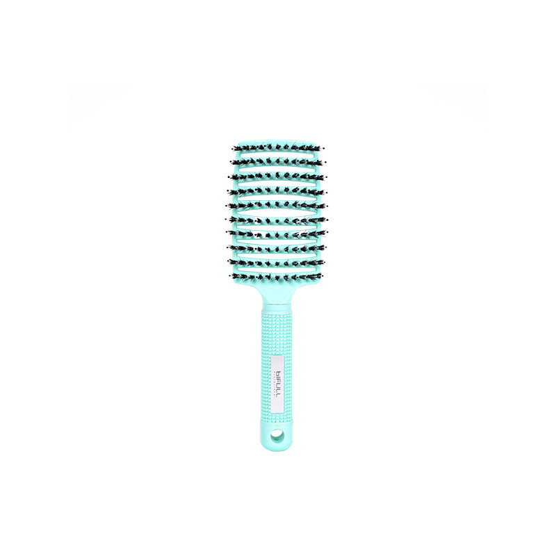 Bifull Haarskelettbürste aus Wildschweinborsten und Nylon Total Brush Mintgrün Bifull Haarskelettbürste aus Wildschweinborsten und Nylon Total Brush Mintgrün