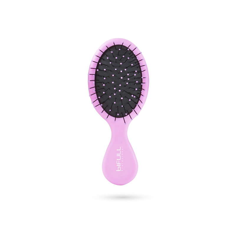 Bifull Mini Ovaler Bürste Soft Touch Glänzend Rosa