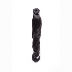 Bifull Lockige Haarsträhne 50cm Mod 1b Schwarzblau