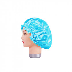 Bifull Satin Haube Anti Frizz Blau Schlafen Dünne Kappe