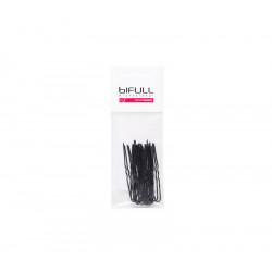 Bifull Unsichtbare Haarnadeln 62mm Schwarz Tasche 20 Stück