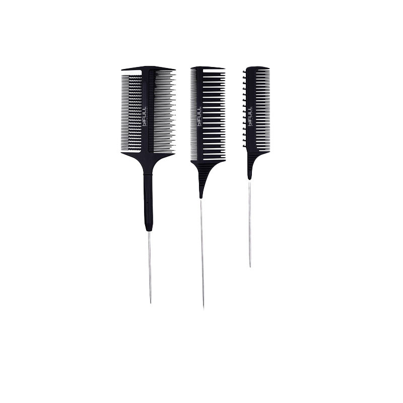 Bifull Pack 3 Spezielle Kämme Schwarz Balayage Trio Kamm