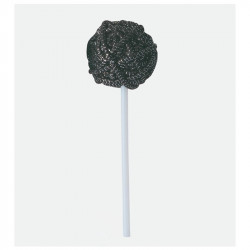 Bifull Lollipop Rund Farbe Schwarz Silber