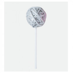 Bifull Pirulette Lollipop Rund Farbe Grau Silber