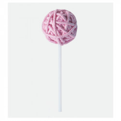 Bifull Lutscher Rund Farbe Pink Silber