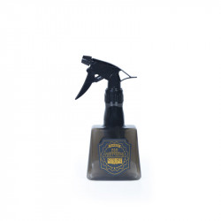 Bifull Kunststoff Sprühflasche Schwarz Barber Stil 300ml
