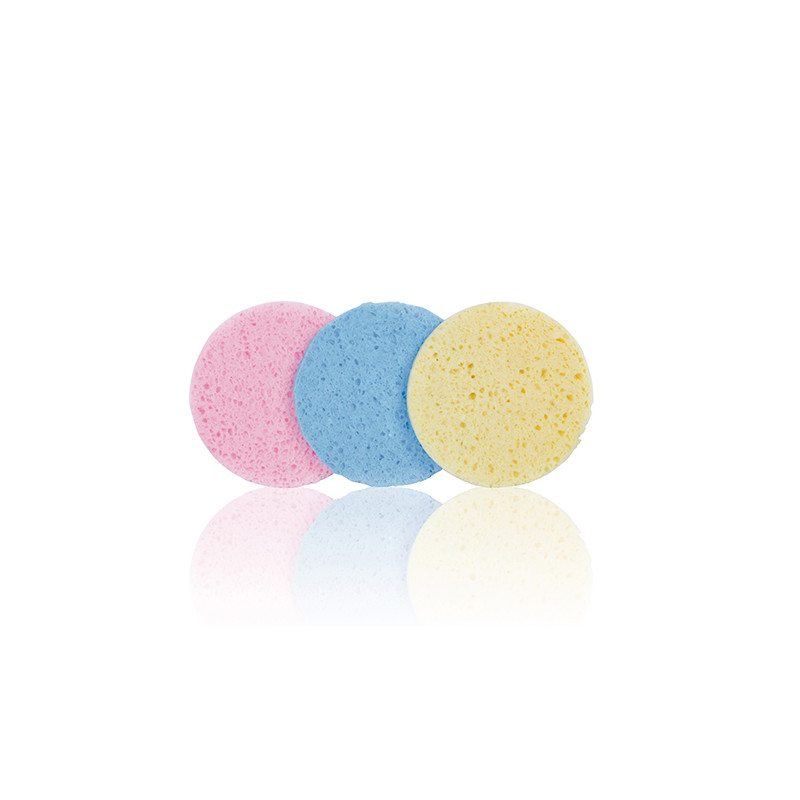 Bifull Set Abschminkschwämme 110mm Kreis Farben Plus 3 Stück