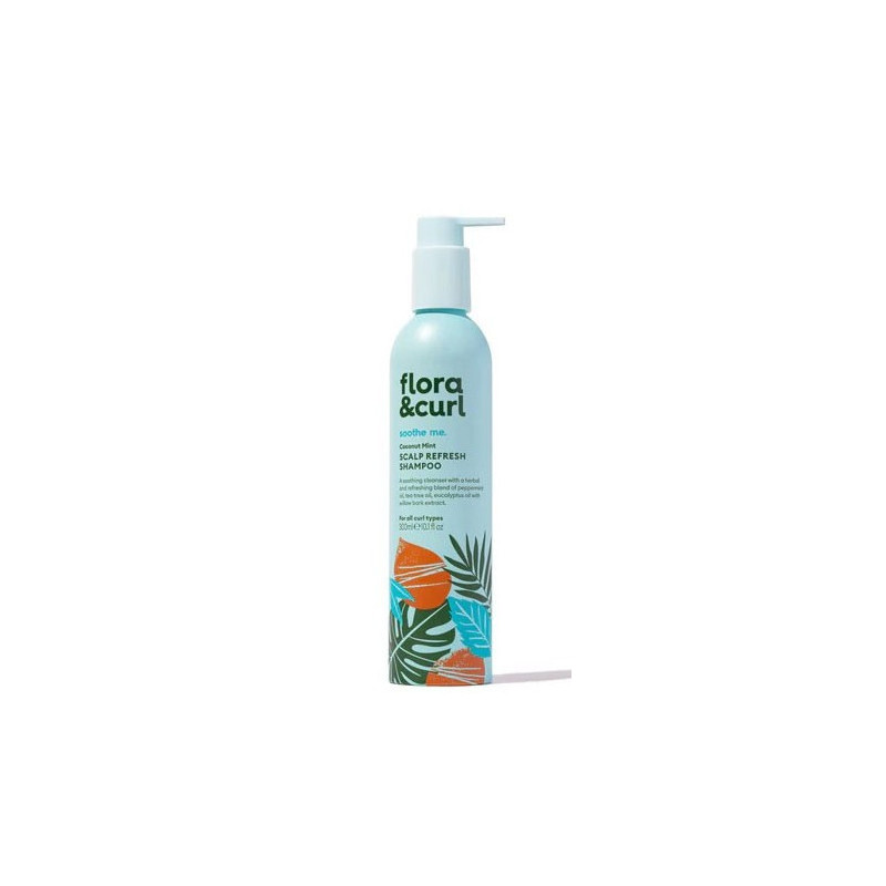 Flora Curl Soothe Me Coconut Mint Scalp Refresh Shampoo (300ml)