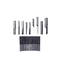 L3vel3 Set aus 9 schwarzen Kämmen mit Etui
