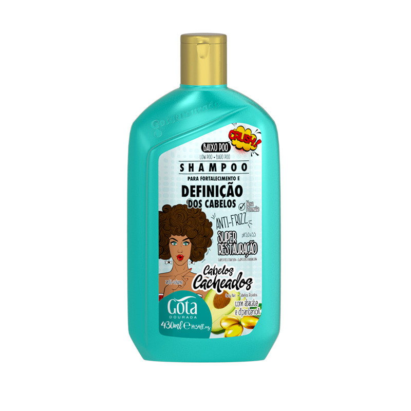 Gota Dourada Shampoo für die Stärkung von Locken (430ml) Gota Dourada Shampoo für die Stärkung von Locken (430ml)