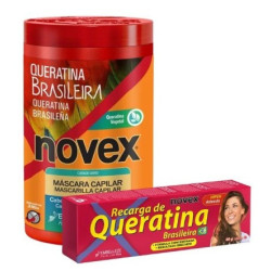 Embelleze Novex Pack Maske 400gr + Nachfüllung 80gr Brasilianische Keratin
