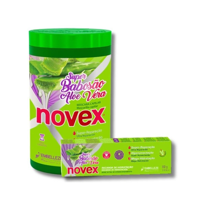 Embelleze Novex Pack Maske 400g + Nachfüllung 80g Super Aloe Vera