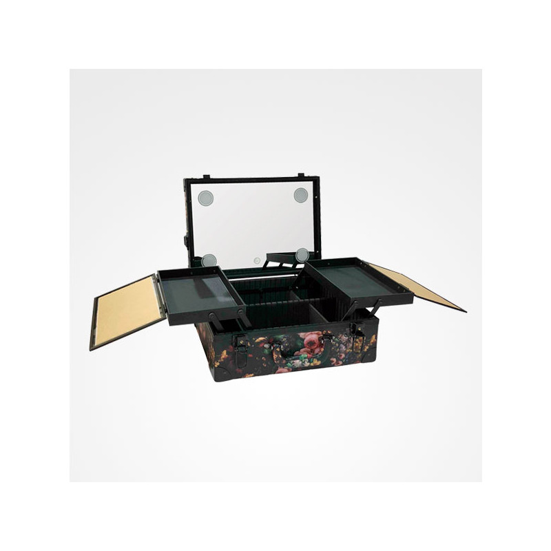 Perfekte Schönheit Bifull Professionelle Tragbare Makeup-Tischkosmetikbox Barockgelb Perfekte Schönheit Bifull Professionelle Tragbare Makeup-Tischkosmetikbox Barockgelb