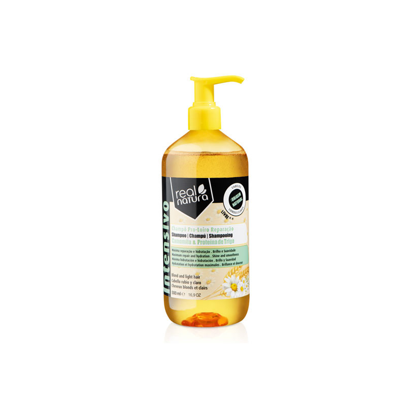 Real Natura Shampoo ohne Salz Pro-Blond Reparatur 500ml Real Natura Shampoo ohne Salz Pro-Blond Reparatur 500ml