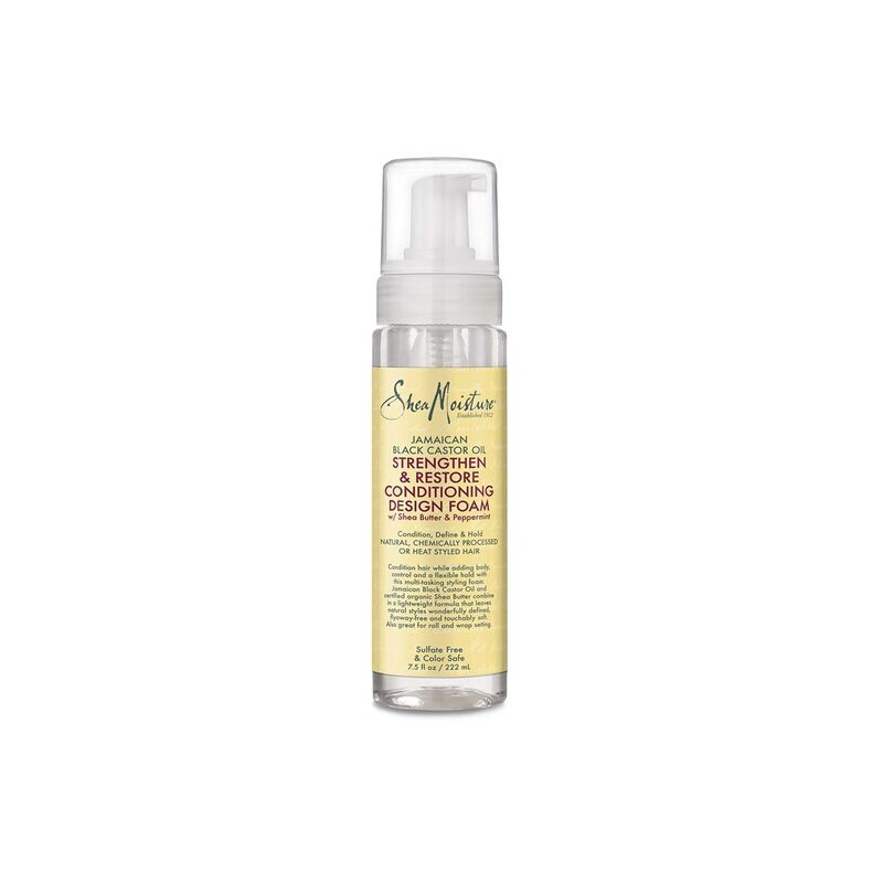 Shea Moisture Jamaican Black Castor Strengthen & RESTORE Conditioning Design Foam (222ml)