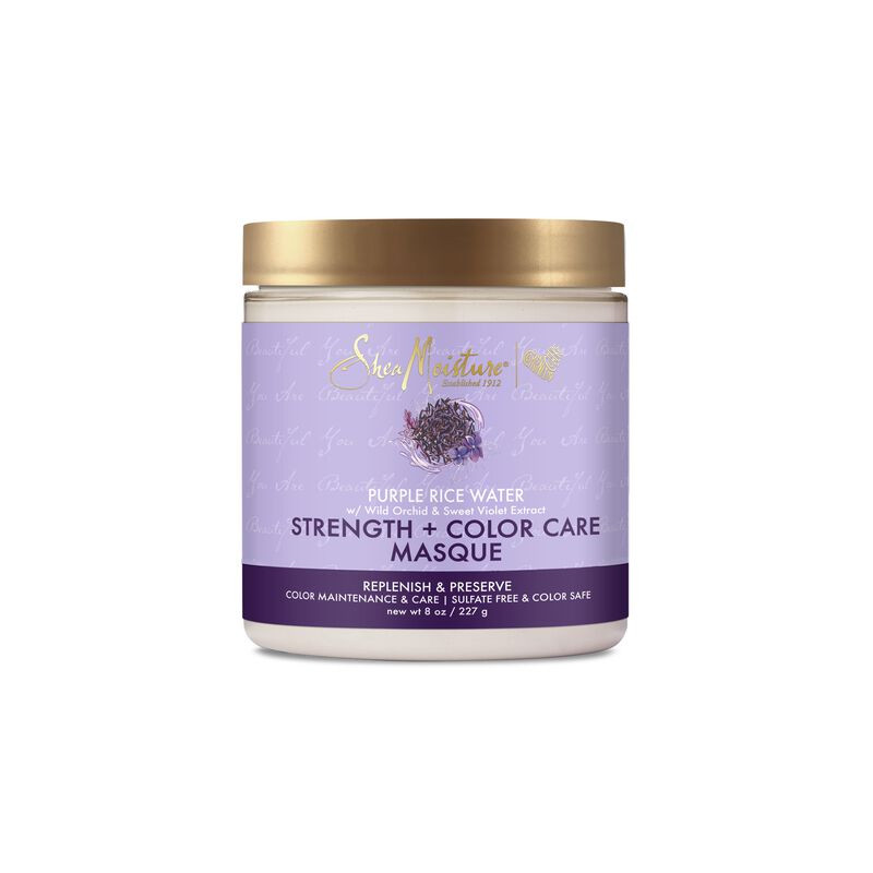 Shea Moisture Lila Reiswasser Stärke + Farbpflege Maske (227g)