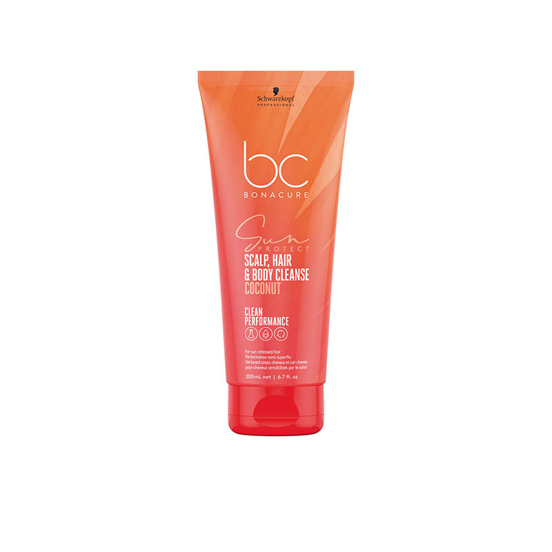 Schwarzkopf BC Sun Protect Kopfhaut-, Haar- & Körperreinigung Kokosnuss (200ml)