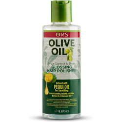 Afro Bio-Wurzel-Olivenöl-Anti-Frizz-Glanz-Polierer (177ml)