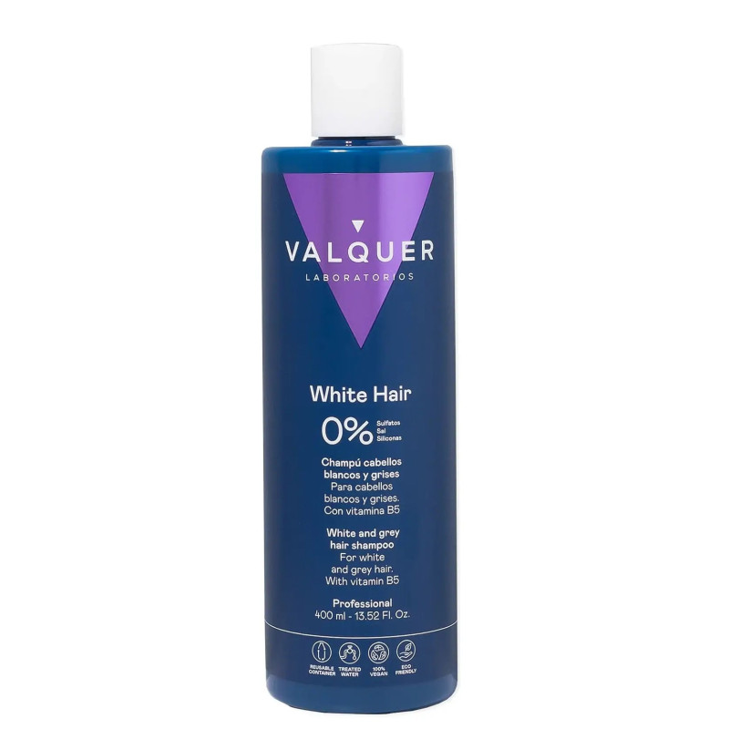 Valquer Shampoo für Weißes und Graues Haar Zero (400ml)