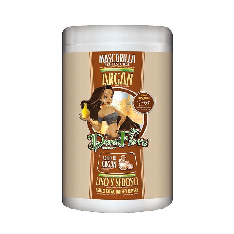 Dona Flora Argan-Haarmaske Glatt und Seidig (1000ml)