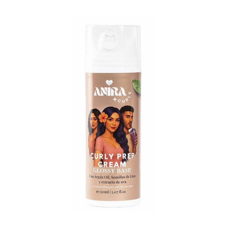 Anira Curls Curly Prep Cream Glänzende Basis (150ml)