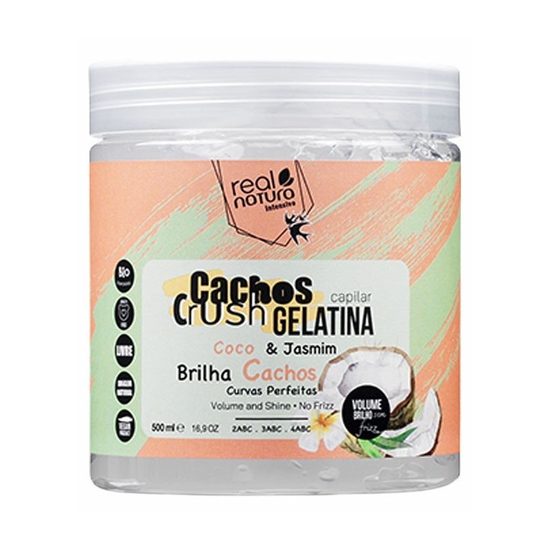 Real Natura Cachos Crush Gelatina Capilar Coco & Jasmin (500ml)