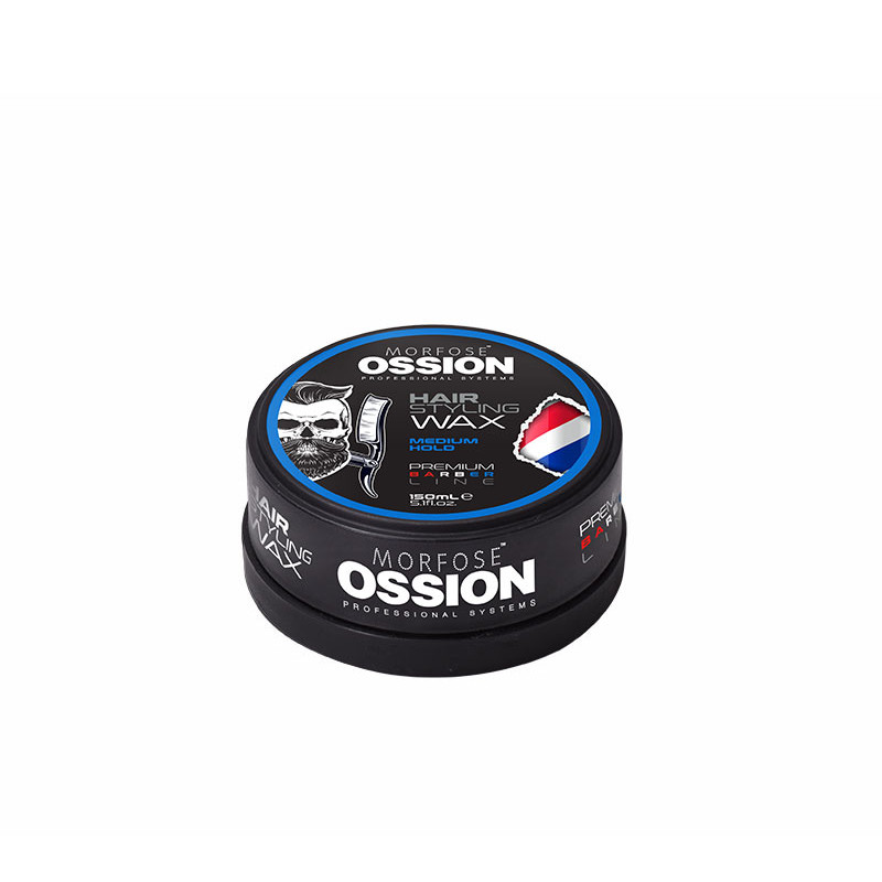 Ossion Haar Styling Wachs Mittlerer Halt Azul (150ml)