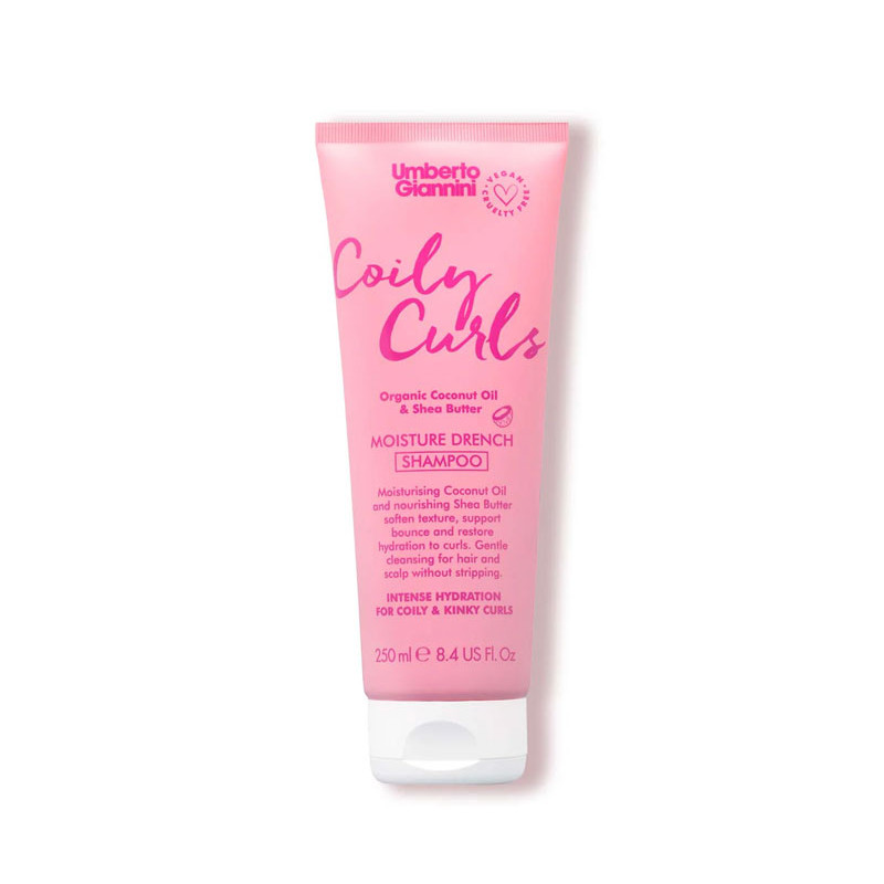 Umberto Giannini Shampoo für krause Locken mit Feuchtigkeitspflege - Sulfatfrei (250ml)