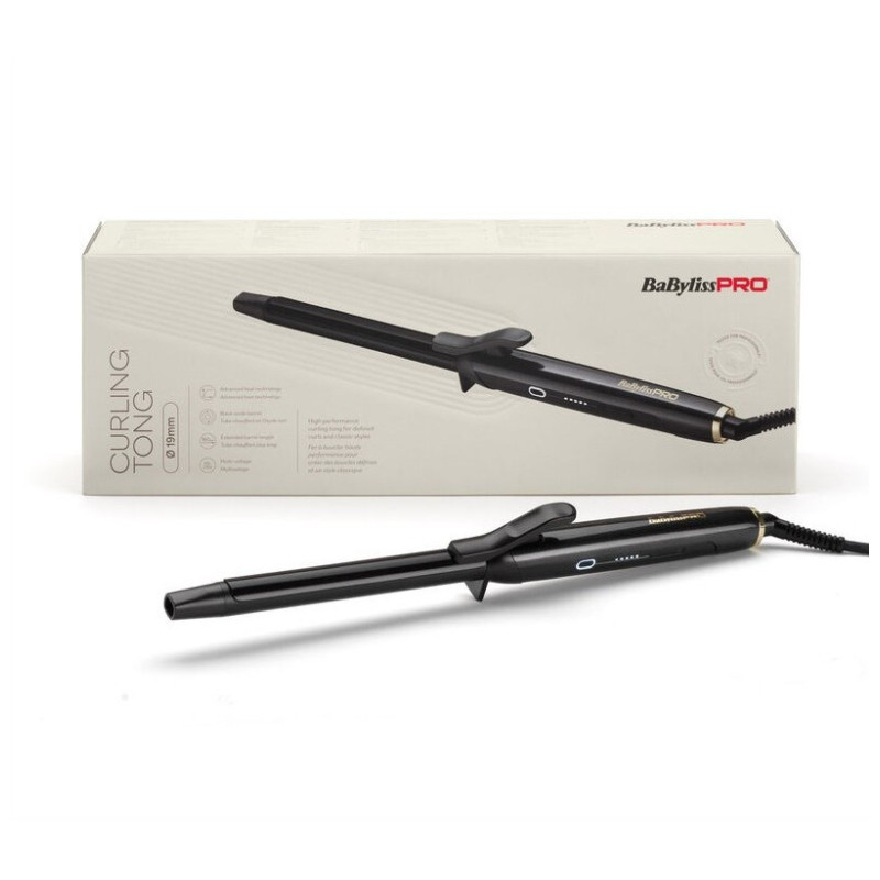 Babyliss Pro Hochleistungs-Lockenstab mit schwarzer Oxidbeschichtung  19mm