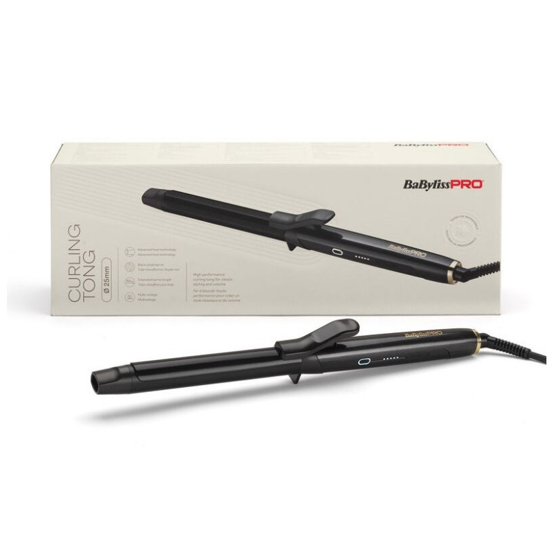 Babyliss Pro Hochleistungs-Lockenstab mit schwarzer Oxidbeschichtung 25mm