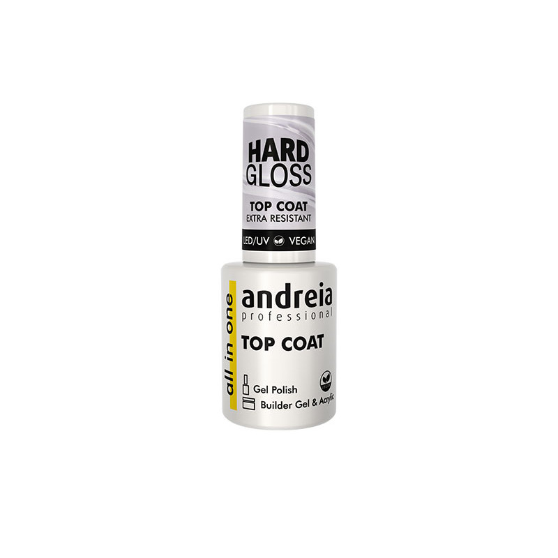 Andreia All In One Hartglanz Top Coat - Extra Widerstandsfähig - Vegan (10,5ml)