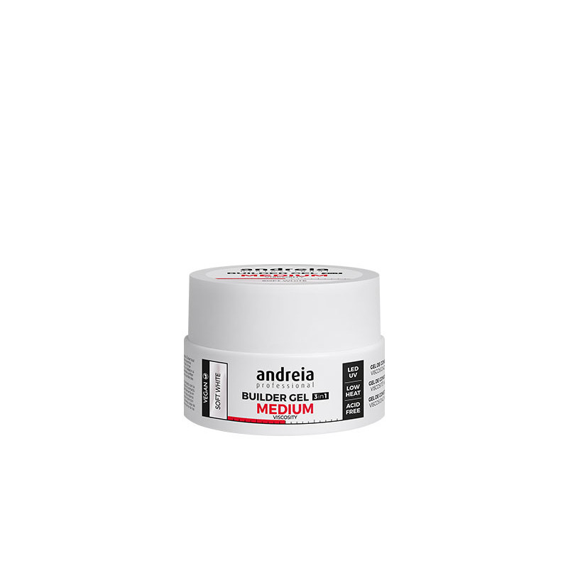 Andreia Builder Gel mittlere Viskosität Soft Weiß