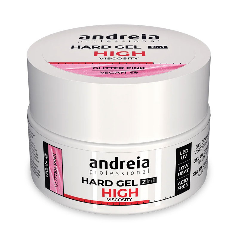 Andreia Hartgel Hochviskos Glitzer Rosa (22grs)