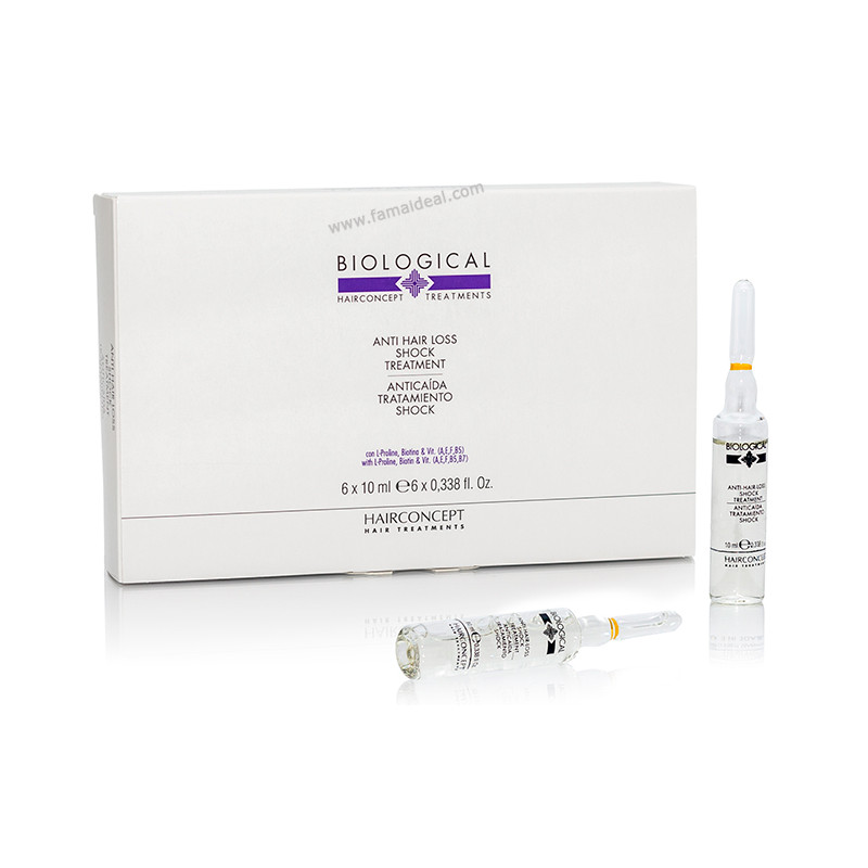 Hairconcept Biologische Anti-Haarausfall-Schockbehandlung (6x10ml)