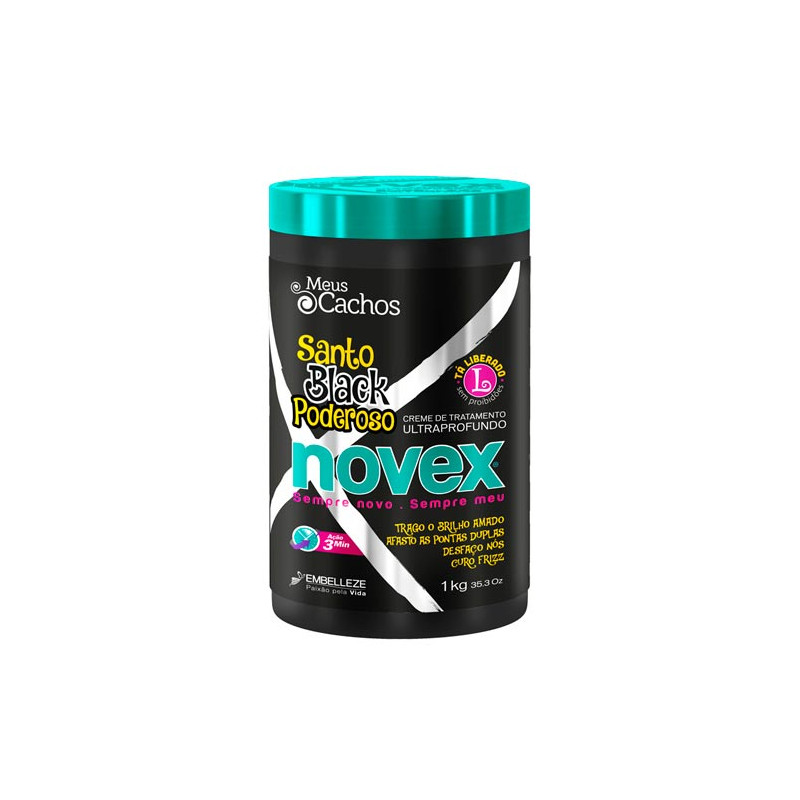 Novex Embelleze My Curls Santo Schwarze kraftvolle Maske Novex Embelleze My Curls Santo Schwarze kraftvolle Maske